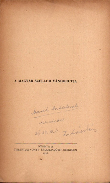 A magyar szellem vándorútja