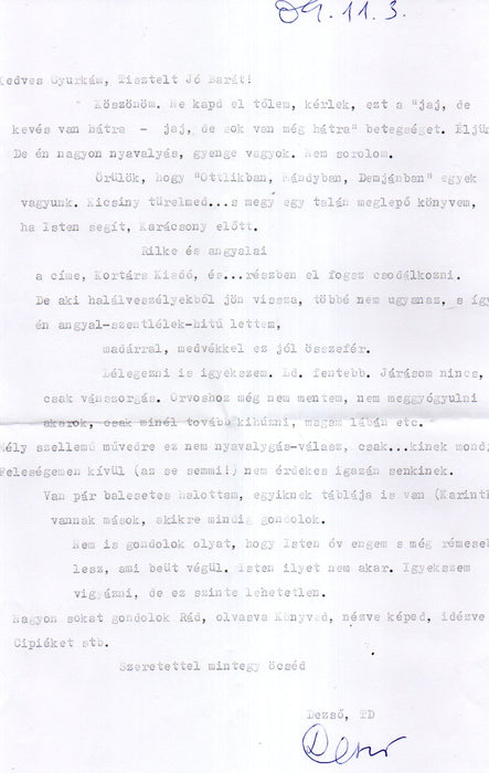 Rilke és angyalai
