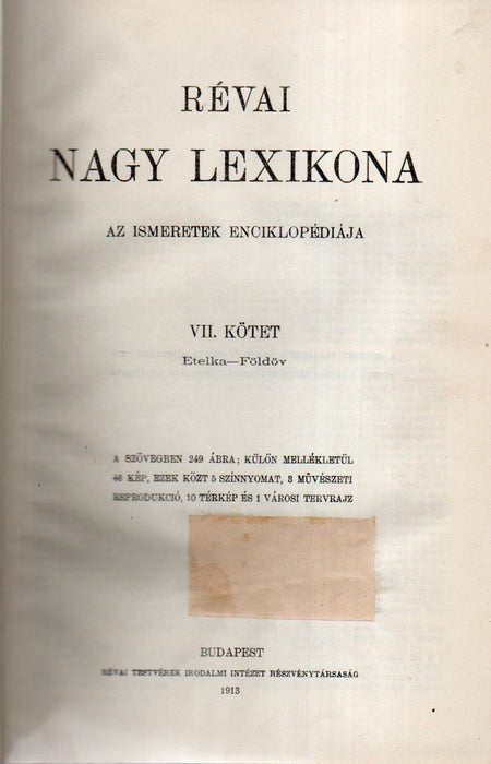 Révai nagy lexikona 1-21. - Az ismeretek enciklopédiája