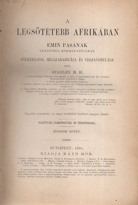 A legsötétebb Afrikában I-II.