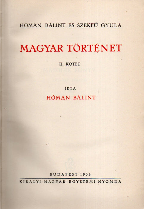 Magyar történet II.