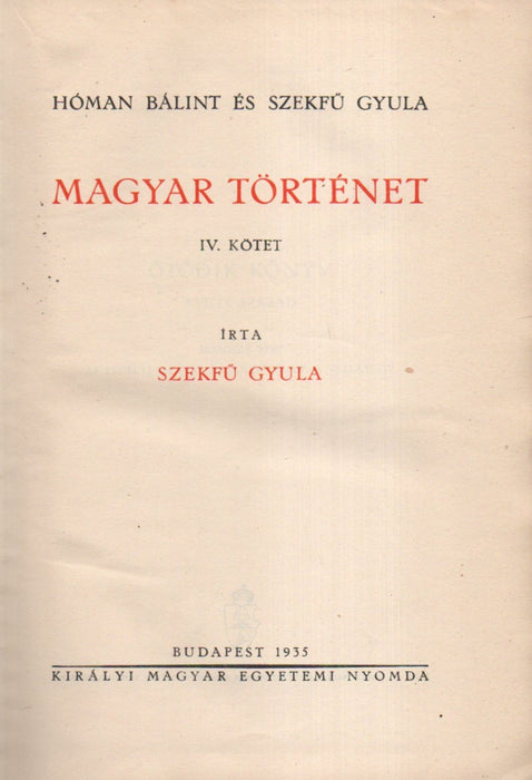 Magyar történet IV.