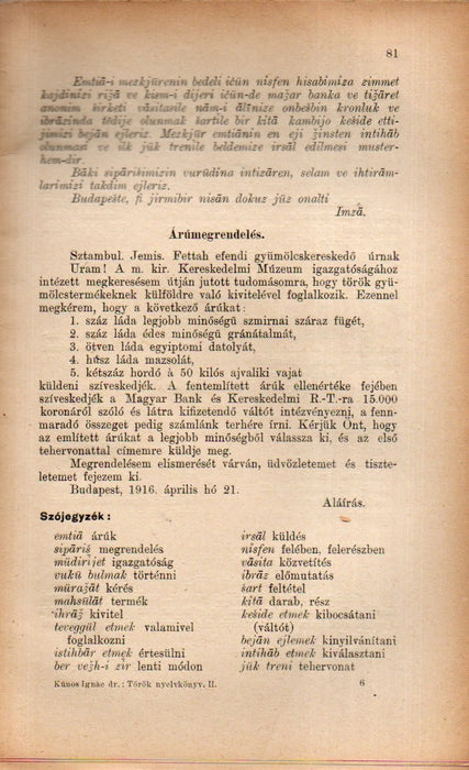 Török nyelvkönyv II.