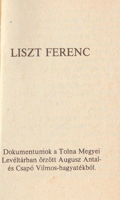 Liszt Ferenc