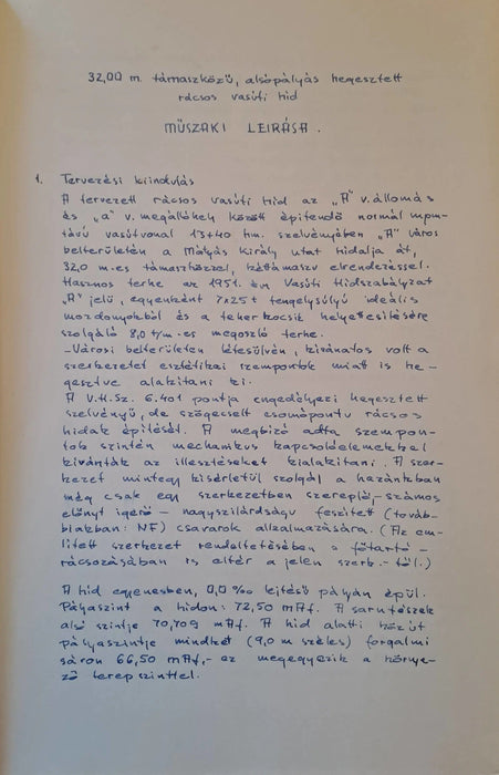 32,0 m alsópályás, hegesztett rácsos vasúti híd - Oskola Antikvárium