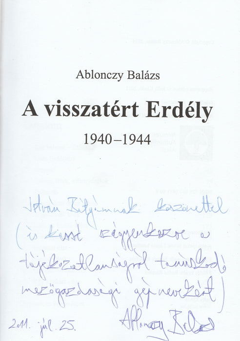 A visszatért Erdély