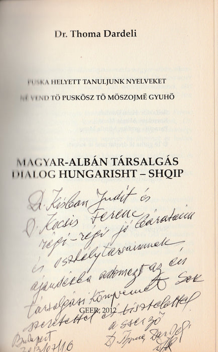 Magyar-albán, albán-magyar társalgás - Dialog Hungarisht-Shqip, Shqip-Hungarisht