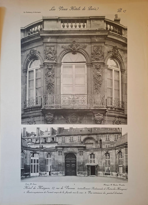 Les Vieux Hotels de Paris - Le Faubourg Saint-Germain I-III.