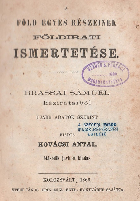 A Föld egyes részeinek földirati ismertetése