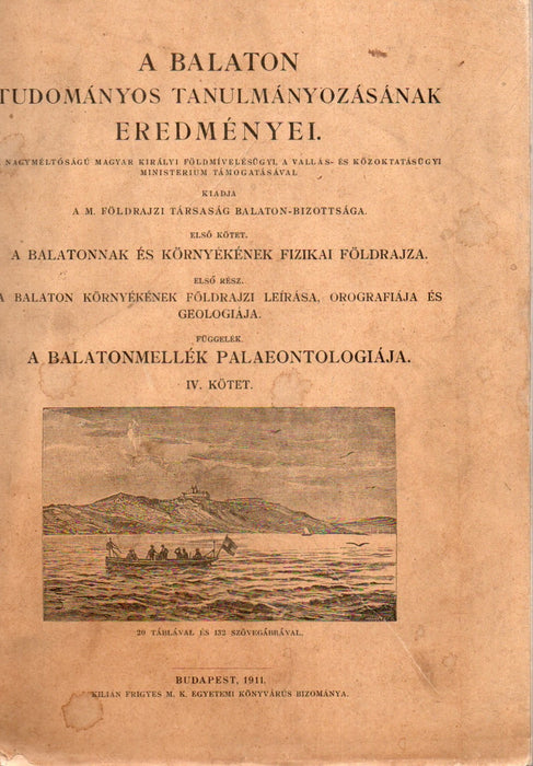 A Balaton tudományos tanulmányozásának eredményei I/1/függelék IV.
