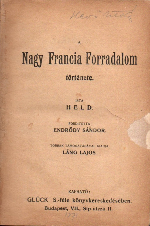 A Nagy Francia Forradalom története