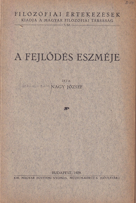 A fejlődés eszméje