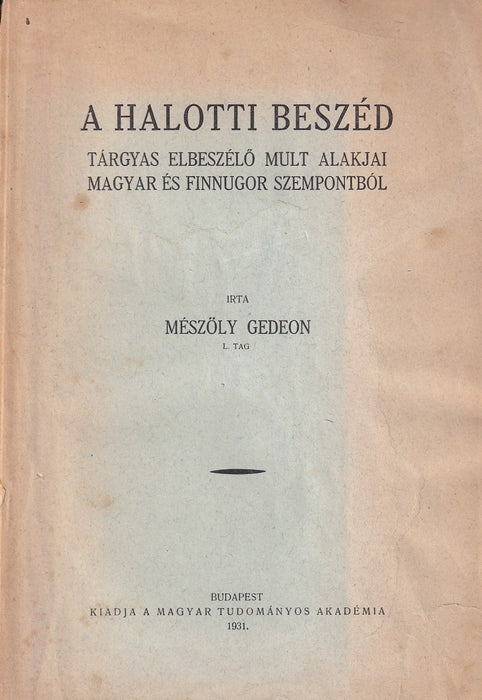 A halotti beszéd