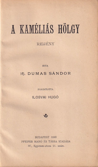 A kaméliás hölgy