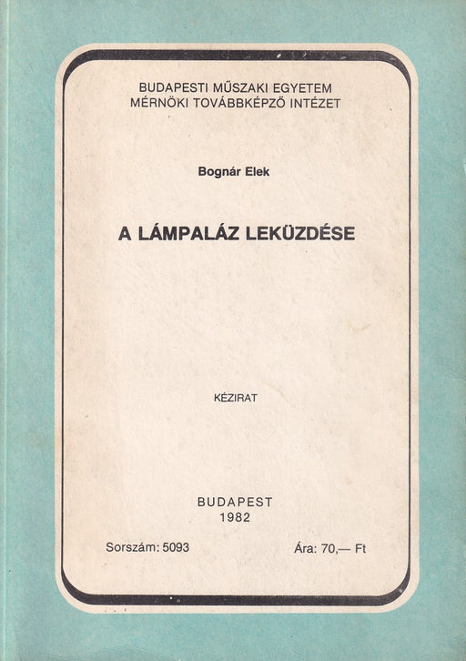A lámpaláz leküzdése