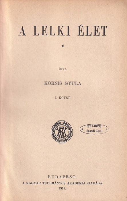 A lelki élet I.