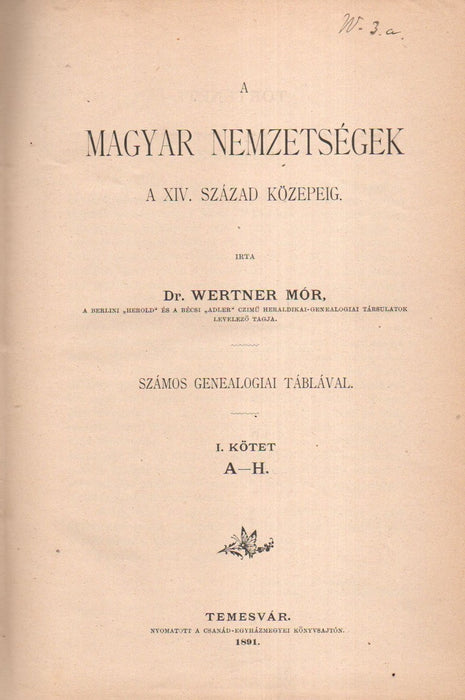 A magyar nemzetségek a XIV. század közepeig I.