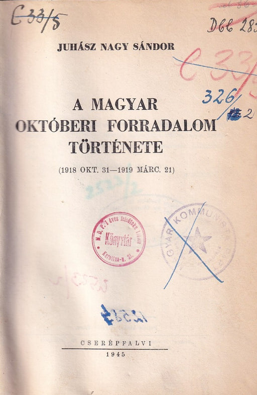 A magyar októberi forradalom története