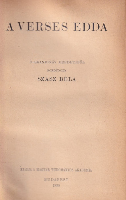 A verses Edda