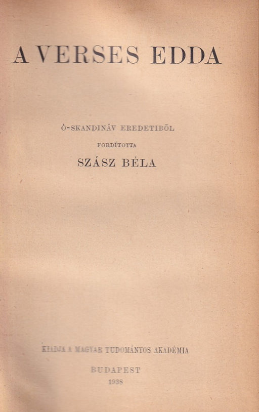A verses Edda
