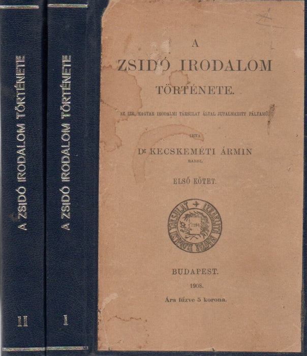 A zsidó irodalom története I-II.