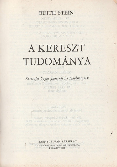 A kereszt tudománya