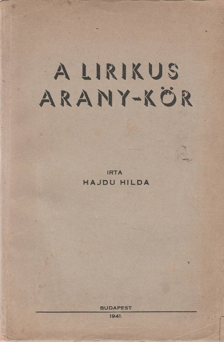 A lirikus Arany-kör
