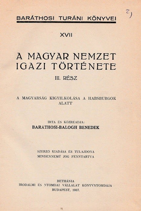 A magyar nemzet igazi története III.