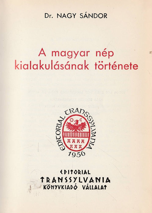 A magyar nép kialakulásának története