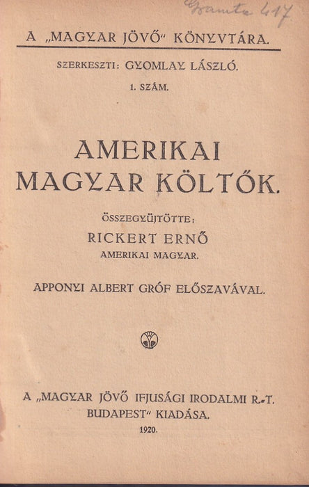 Amerikai magyar költők