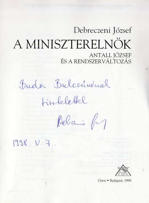 A miniszterelnök