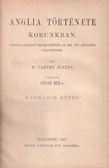Anglia története korunkban III.
