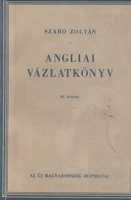 Angliai vázlatkönyv