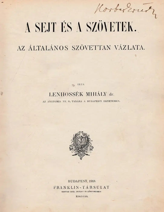 A sejt és a szövetek