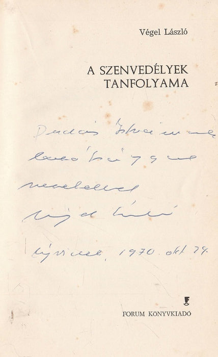 A szenvedélyek tanfolyama