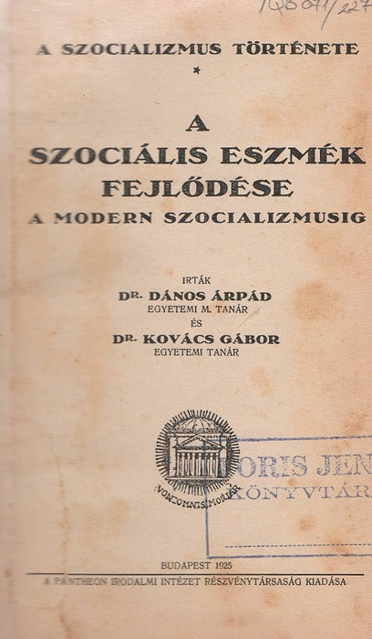 A szociális eszmék fejlődése