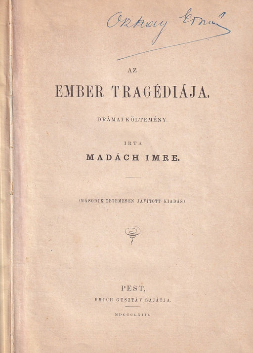 Az ember tragédiája.