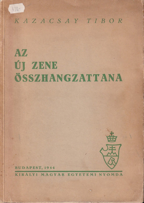 Az új zene összhangzattana