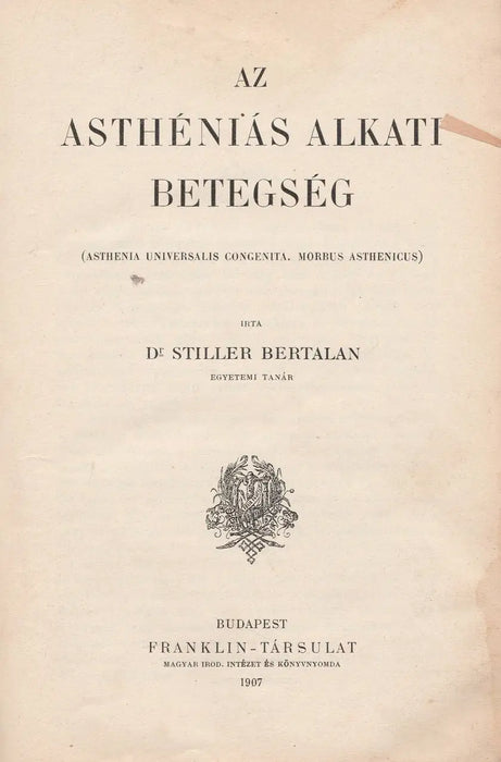 Az asthéniás alkati betegség