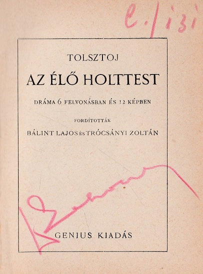 Az élő holttest