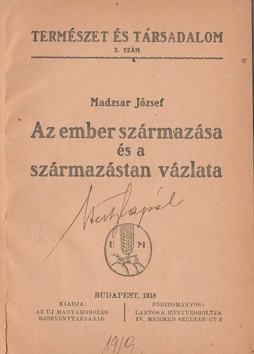 Az ember származása és a származástan vázlata - A szociális kérdés - Az örök béke