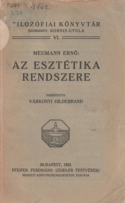 Az esztétika rendszere