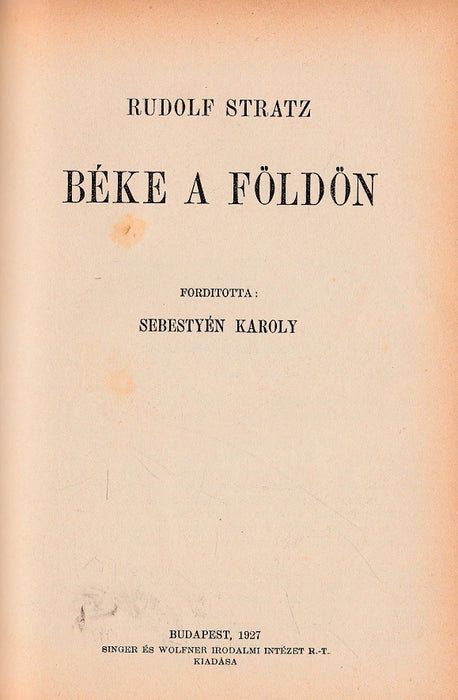 A kékesi vendégek - Béke a földön - Győzelmes Vénusz