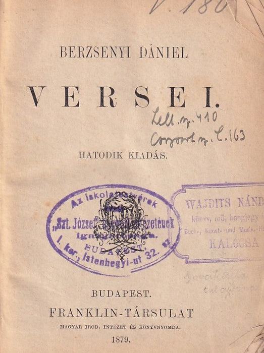 Berzsenyi Dániel versei