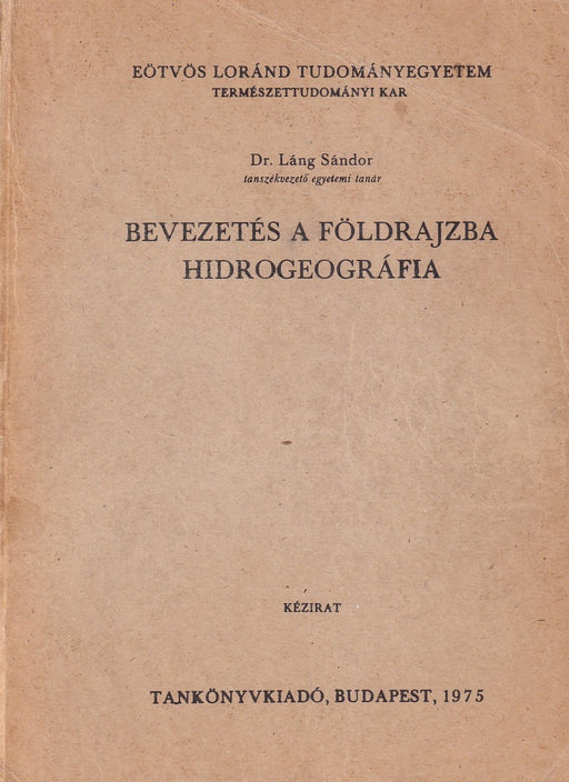 Bevezetés a földrajzba - Hidrogeográfia