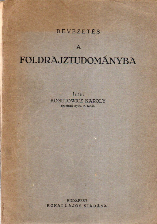 Bevezetés a földrajztudományba