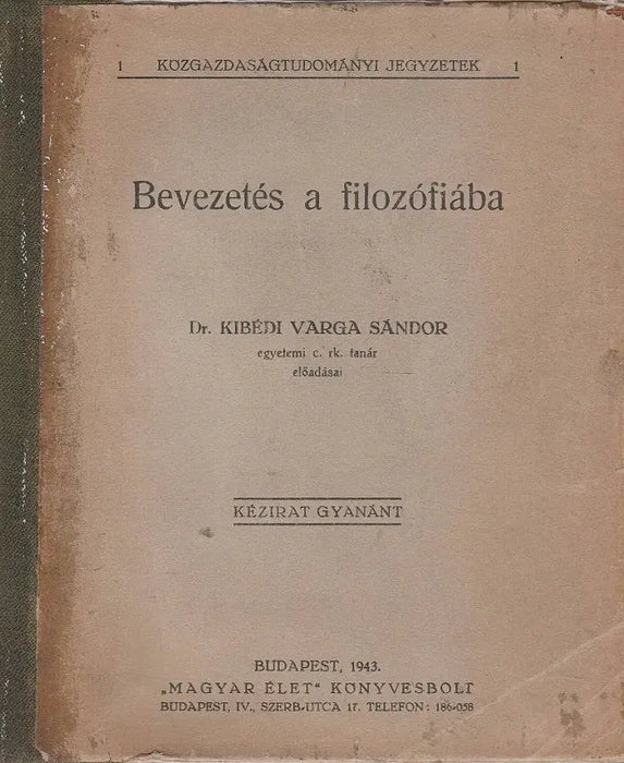 Bevezetés a filozófiába