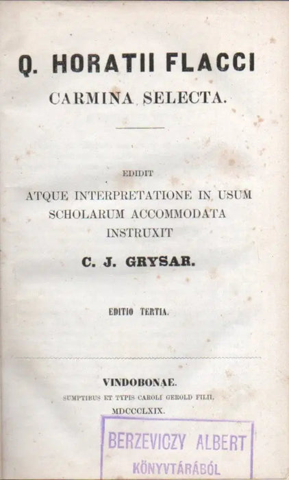 Carmina selecta