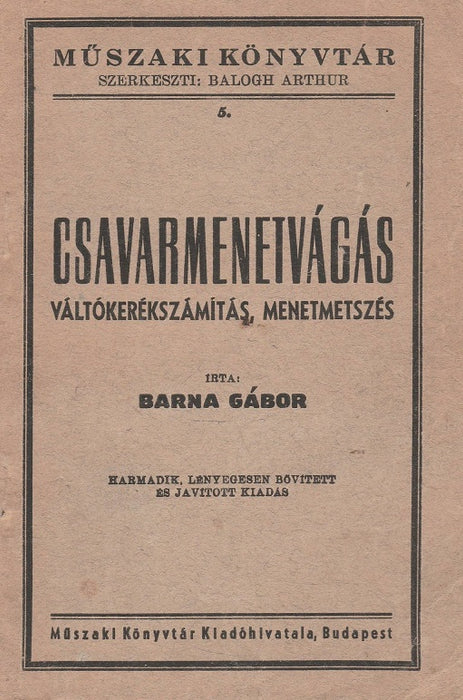 Csavarmenetvágás
