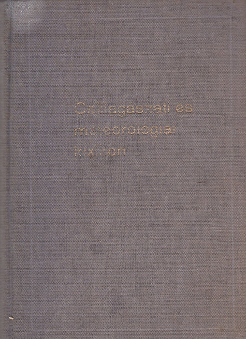 Csillagászati és meteorológiai lexikon